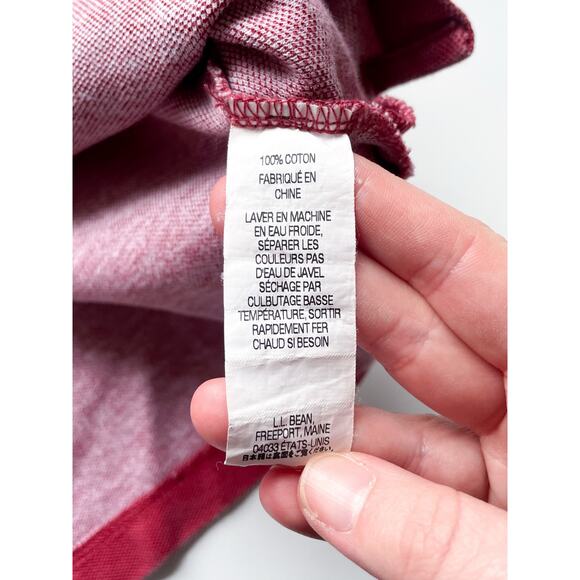 Vintage L.L. Bean Casco Bay Polo Shirt Size Large Tall - Picture 5 of 6